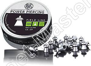 RWS Power Piercing 4.50mm Airgun Pellets tin of 200